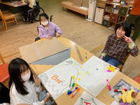 顔はめパネル作成中① 顔はめパネル作成中①