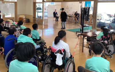 スポーツ大会に向けて意気込みを発表しました。